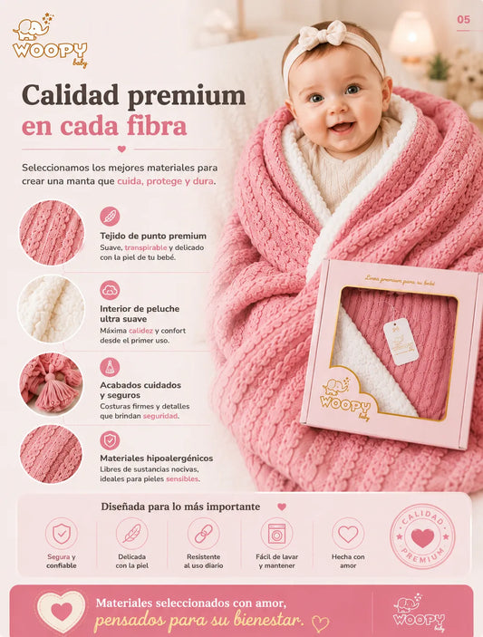 COLCHA DE HILO CON CARNERO - WOOPY