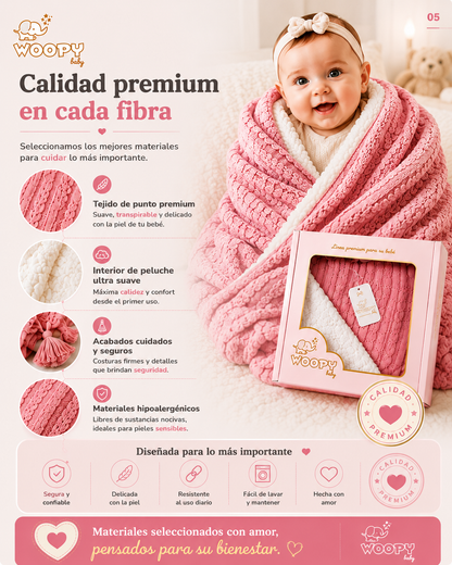 COLCHA DE HILO CON CARNERO - WOOPY