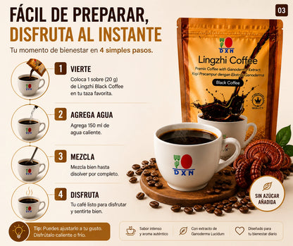 Black Lingzhi Coffee DXN | Café Ganoderma Premium