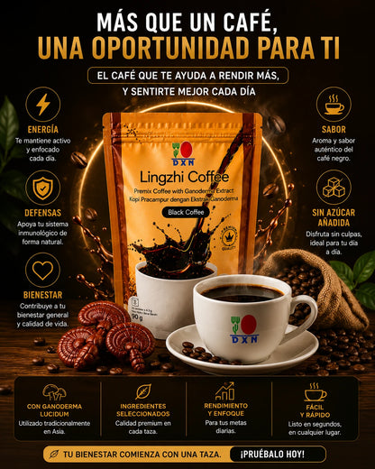 Black Lingzhi Coffee DXN | Café Ganoderma Premium